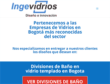 Tablet Screenshot of ingevidrios.com